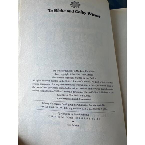 Mrs. Beard is Weird by Dan Gutman Paperback Book Pre-Loved - Picture 6 of 6